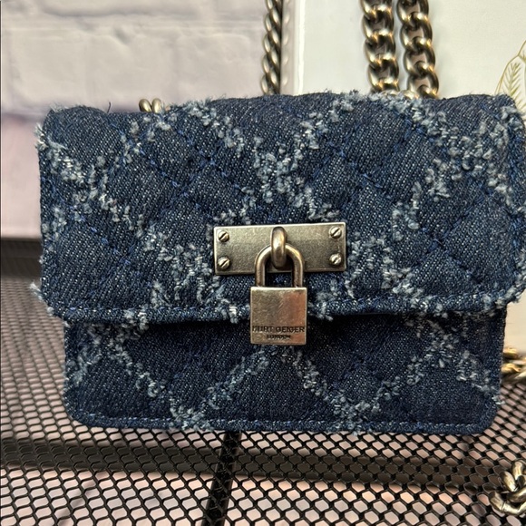 Kurt Geiger Blue Quilted Chain Bag - Picture 3 of 7